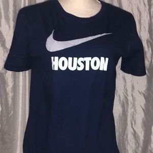 Blue Nike Houston girls shirt